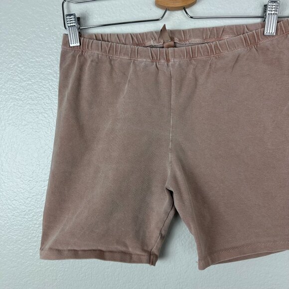 Skims Outdoor Bike Shorts XL Neutral Beige Pull On Athleisure Stretch - Picture 2 of 6